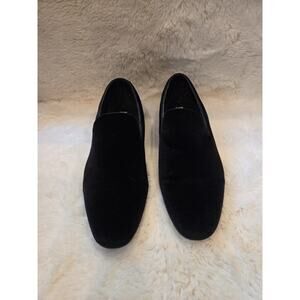 Steve Madden Laight Men’s Size 13 Black Velvet Slip On Shoes Loafers